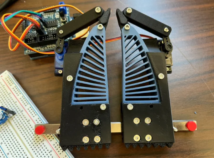 Soft Gripper with Rigid Finger Tips