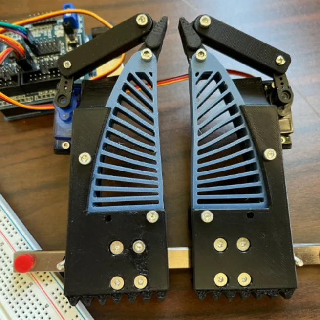 Soft Gripper with Rigid Finger Tips